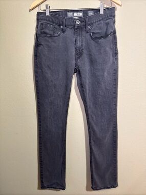 BKE Denim Mens Jake Black Jeans Size 30R Straight Leg Stretch - 30” Inseam